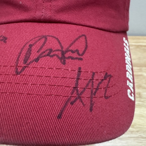 Fan Favorite St. Louis Cardinals 4 Autographs Adjustable Cap Hat OSFM - Picture 3 of 16